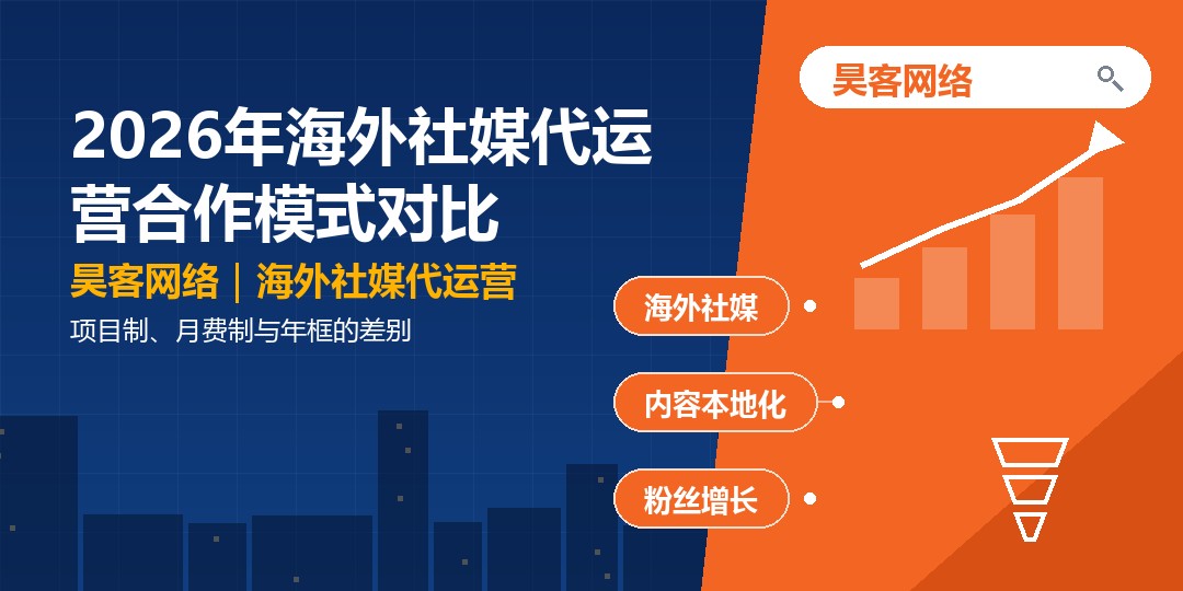 2026年海外社媒代运营合作模式对比：项目制、月费制与年框的差别